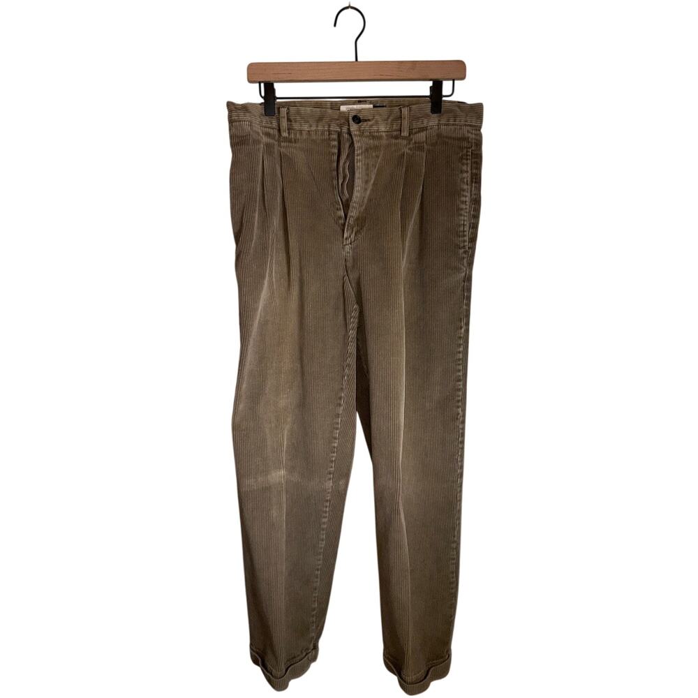 VINTAGE GAP Easy Fit High Waisted Office Fit Corduroy Pants 33 x 30
